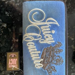 Brand New Blue Velour Juicy Wallet